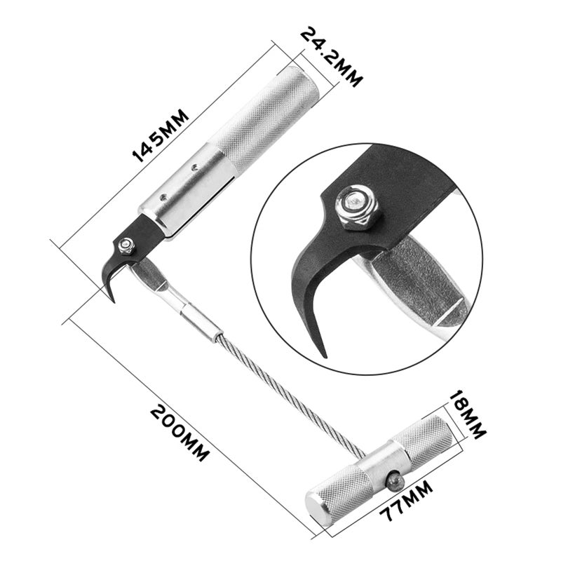 UTMALL Windshield Removal Tool Kit 7pc Automotive Wind Glass Removal Hand Tool Windscreen Remover Set - Image 2